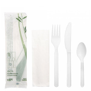 Cubiertos biodegradables
